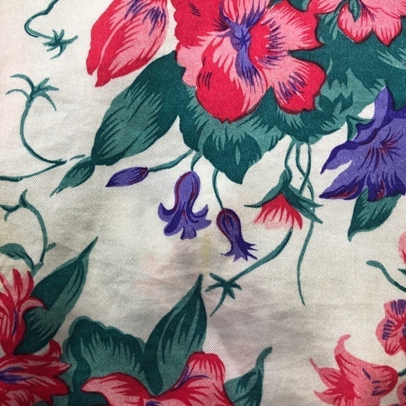 Vtg Sleep Solutions Floral Pattern Silky Robe - Picture 7 of 9